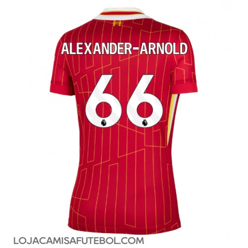 Camisa de Futebol Liverpool Alexander-Arnold #66 Equipamento Principal Mulheres 2024-25 Manga Curta